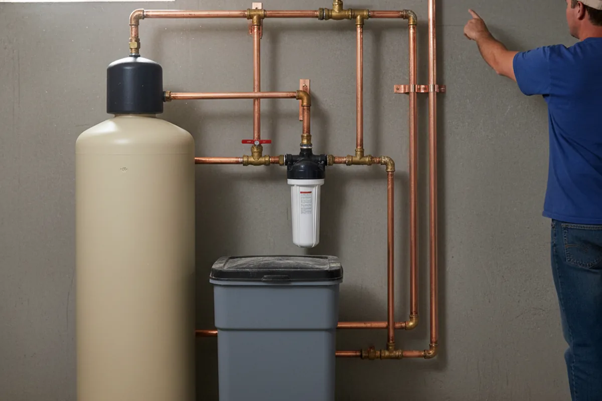 Whole-house water treatment system installed in West Eaton